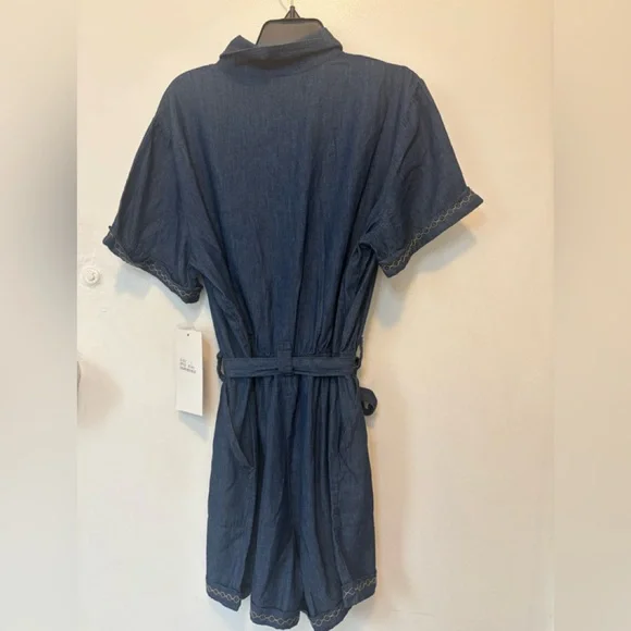 Indigo Denim Blue Women's Jumpsuit - Picture 3 of 13